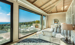 Contemporary, modern luxury villa for sale in resort style with panoramic sea views in Cascada de Camojan in Marbella 42092 