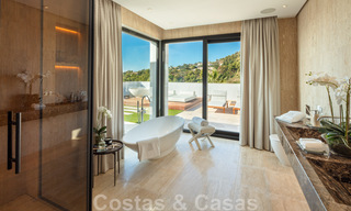 Contemporary, modern luxury villa for sale in resort style with panoramic sea views in Cascada de Camojan in Marbella 42094 