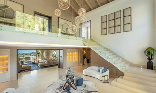 Contemporary, modern luxury villa for sale in resort style with panoramic sea views in Cascada de Camojan in Marbella 42099 