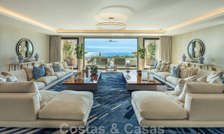 Contemporary, modern luxury villa for sale in resort style with panoramic sea views in Cascada de Camojan in Marbella 42101 