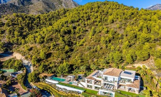 Contemporary, modern luxury villa for sale in resort style with panoramic sea views in Cascada de Camojan in Marbella 42108 
