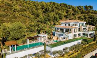 Contemporary, modern luxury villa for sale in resort style with panoramic sea views in Cascada de Camojan in Marbella 42109 