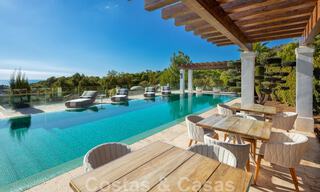 Contemporary, modern luxury villa for sale in resort style with panoramic sea views in Cascada de Camojan in Marbella 42110 