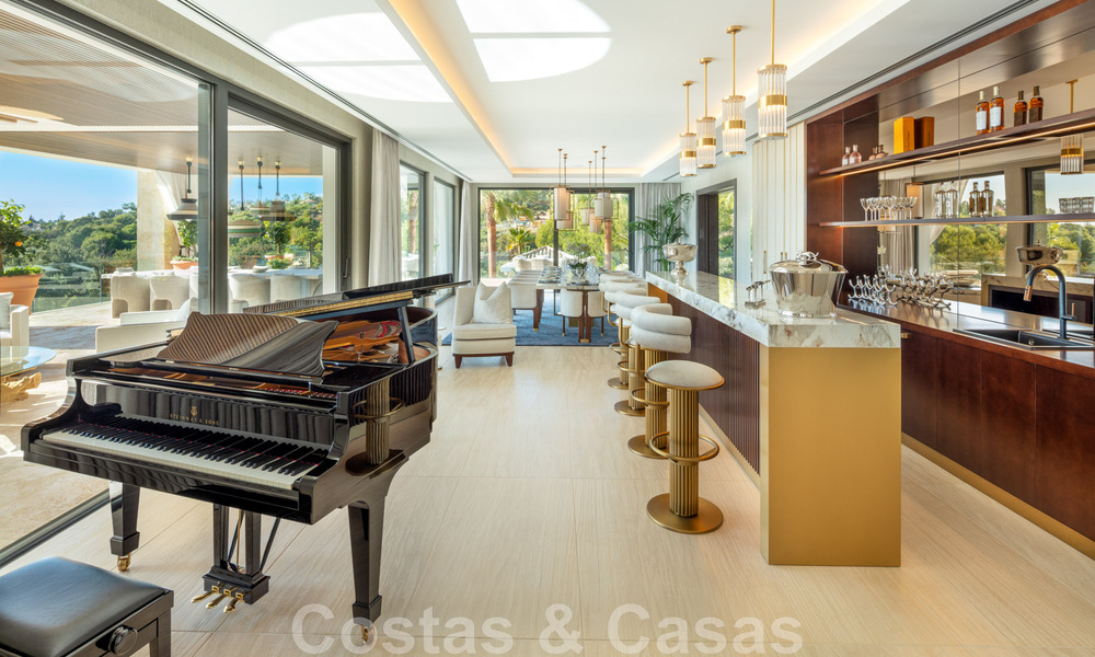 Contemporary, modern luxury villa for sale in resort style with panoramic sea views in Cascada de Camojan in Marbella 42111