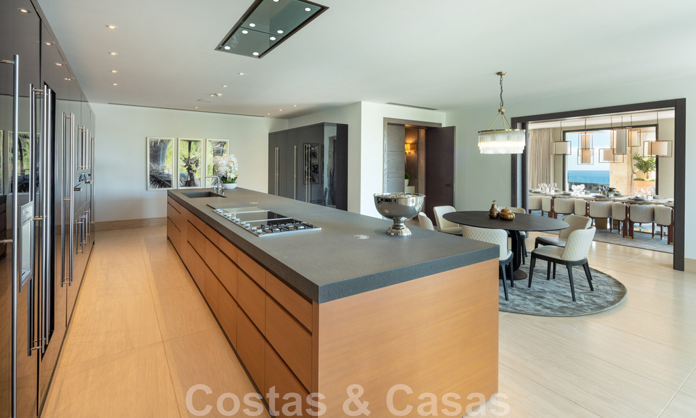 Contemporary, modern luxury villa for sale in resort style with panoramic sea views in Cascada de Camojan in Marbella 42115