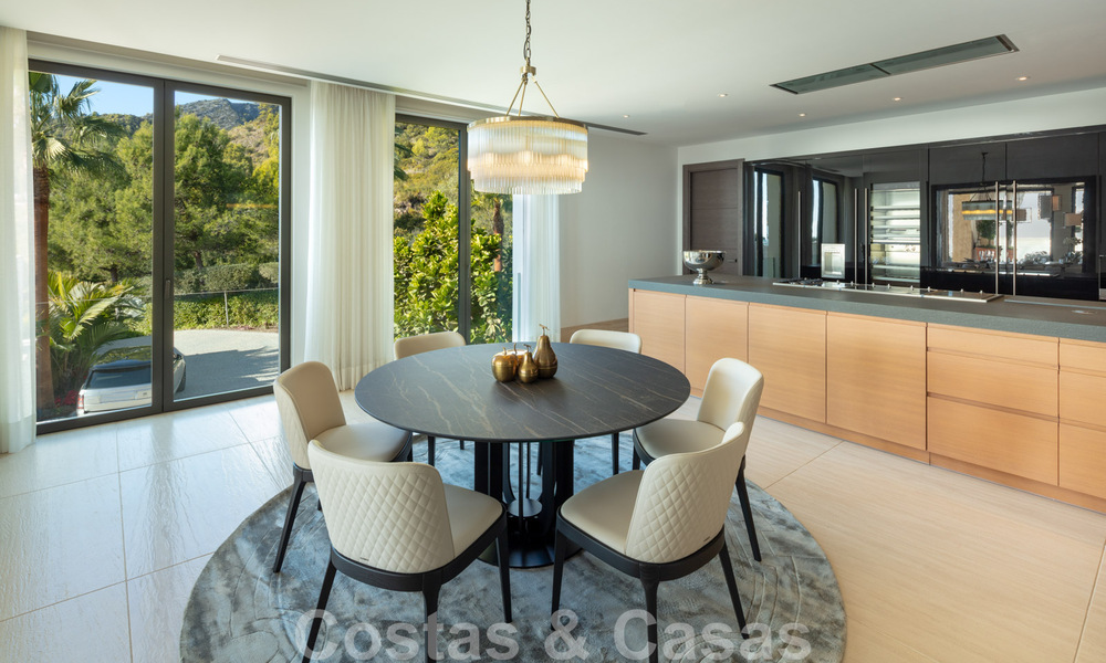 Contemporary, modern luxury villa for sale in resort style with panoramic sea views in Cascada de Camojan in Marbella 42116