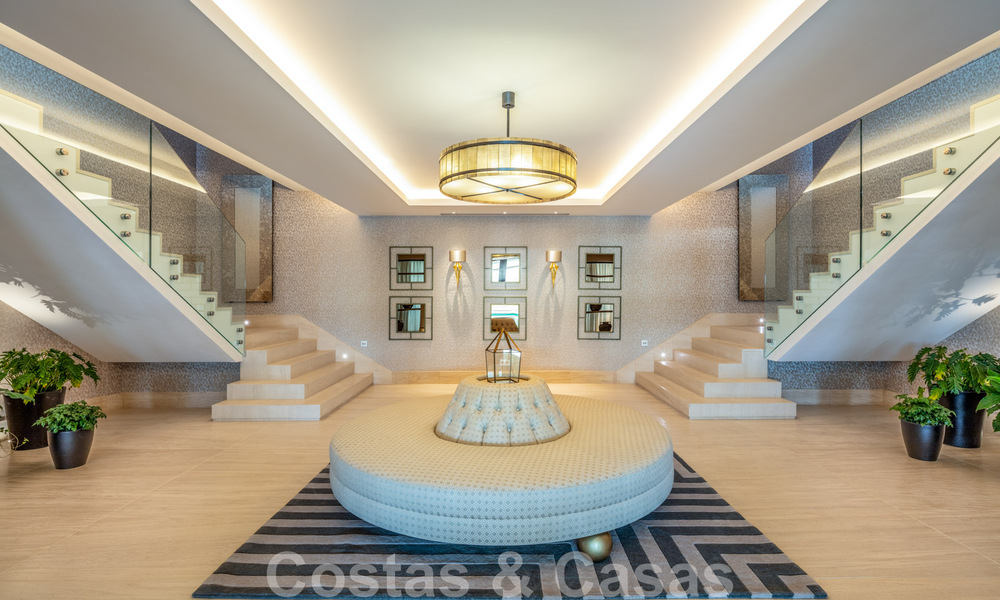 Contemporary, modern luxury villa for sale in resort style with panoramic sea views in Cascada de Camojan in Marbella 42117
