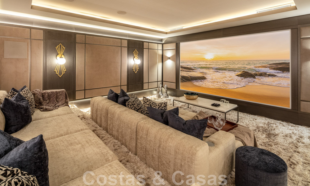 New on the market! Contemporary, modern luxury villa for sale in resort style with panoramic sea views in Cascada de Camojan in Marbella 42119
