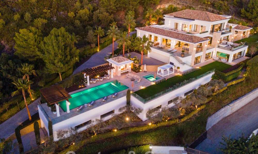 Contemporary, modern luxury villa for sale in resort style with panoramic sea views in Cascada de Camojan in Marbella 42121