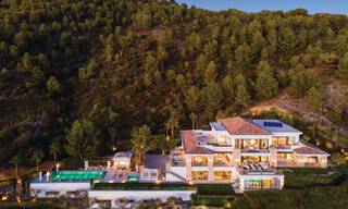 Contemporary, modern luxury villa for sale in resort style with panoramic sea views in Cascada de Camojan in Marbella 42122 