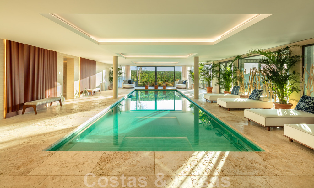 Contemporary, modern luxury villa for sale in resort style with panoramic sea views in Cascada de Camojan in Marbella 42125