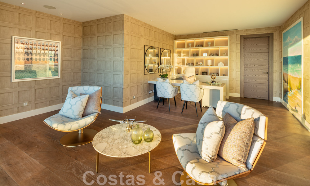 Contemporary, modern luxury villa for sale in resort style with panoramic sea views in Cascada de Camojan in Marbella 42129