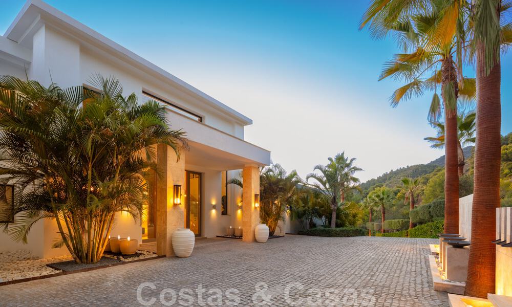 Contemporary, modern luxury villa for sale in resort style with panoramic sea views in Cascada de Camojan in Marbella 42130