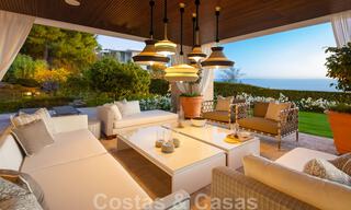 New on the market! Contemporary, modern luxury villa for sale in resort style with panoramic sea views in Cascada de Camojan in Marbella 42131 