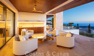Contemporary, modern luxury villa for sale in resort style with panoramic sea views in Cascada de Camojan in Marbella 42133 