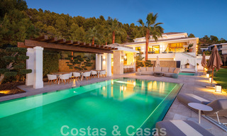 Contemporary, modern luxury villa for sale in resort style with panoramic sea views in Cascada de Camojan in Marbella 42134 