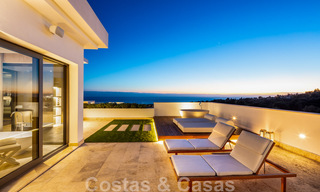 Contemporary, modern luxury villa for sale in resort style with panoramic sea views in Cascada de Camojan in Marbella 42135 