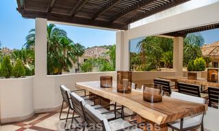 Luxury penthouse for sale in a beautiful frontline golf resort in Nueva Andalucia, Marbella 42189 