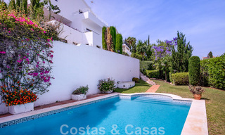 Recently renovated Mediterranean style villa for sale with sea views, in an elevated and gated community in Marbella - Benahavis 45532 