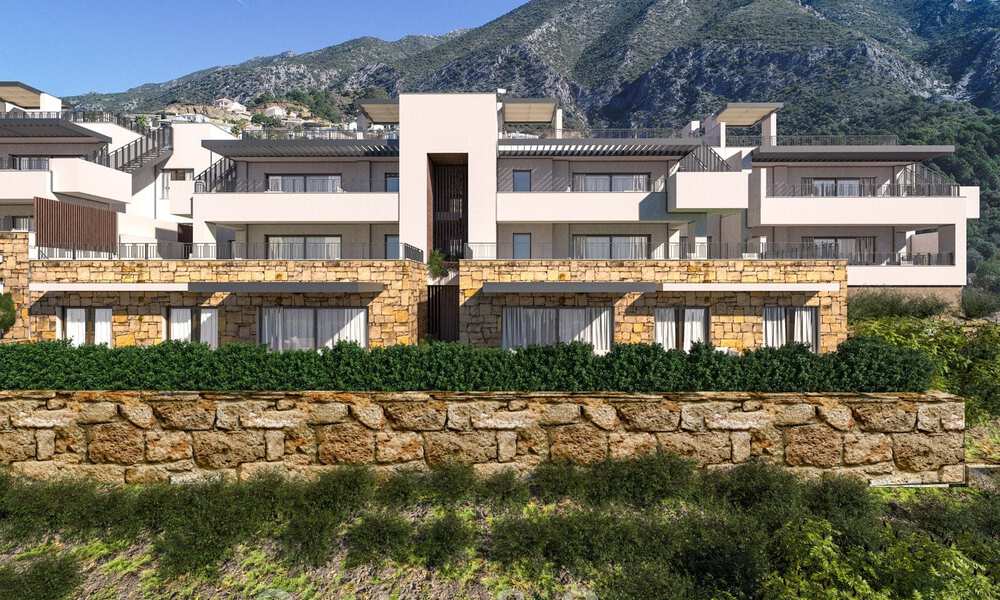 New luxury apartments for sale, with unobstructed views of the lake, the mountains and the coast towards Gibraltar, situated in the quiet Istán area, Costa del Sol 42601