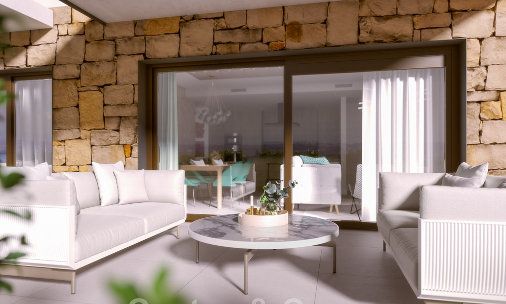 New luxury apartments for sale, with unobstructed views of the lake, the mountains and the coast towards Gibraltar, situated in the quiet Istán area, Costa del Sol 42613