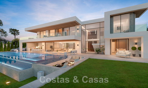 Modernist luxury villa for sale at walking distance to the beach in Guadalmina Baja, Marbella 42589