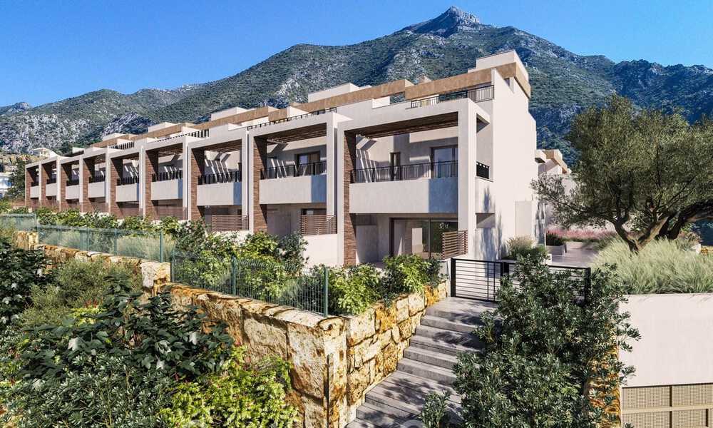 New development of modern townhouses for sale with panoramic views in Istán, near Marbella on the Costa del Sol 42653