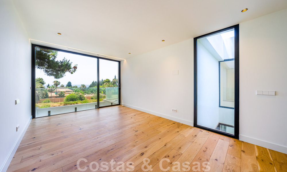 Ready to move in, new designer villa for sale, ecologically designed with wooden and natural stone materials on the Golden Mile of Marbella 42793