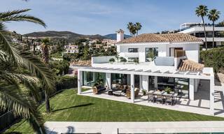 Contemporary Mediterranean luxury villa for sale with views of the golf valley in Nueva Andalucia - Marbella 42825 