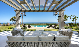 Prestigious luxury villa in Mediterranean style for sale with stunning panoramic sea views in Benahavis - Marbella 43437 