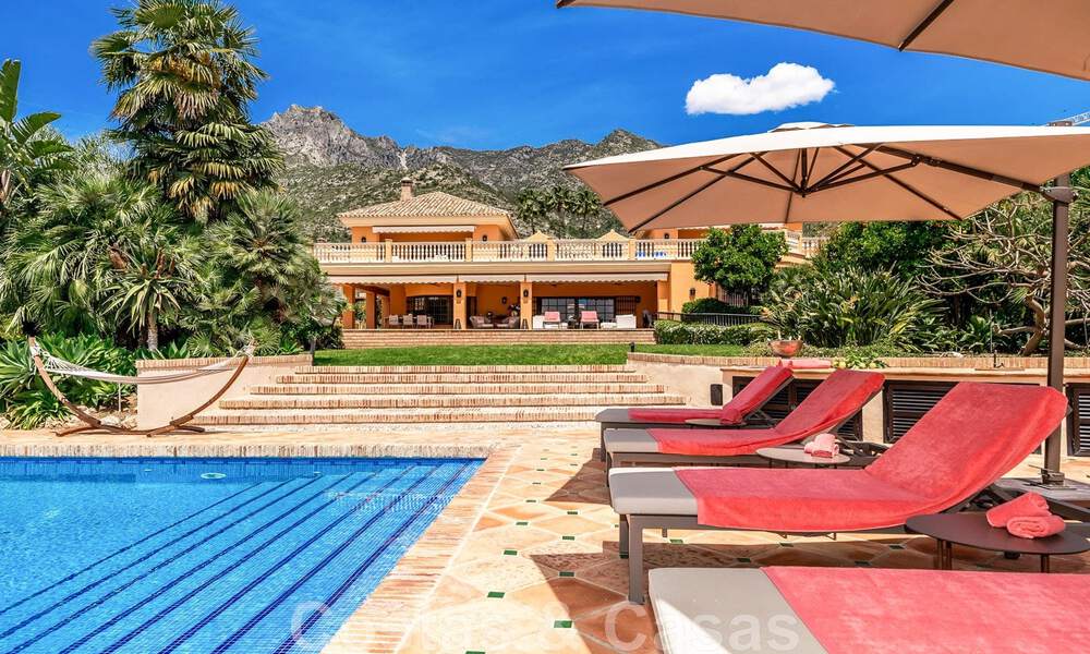 Impressive luxury villa in Mediterranean architecture, with open sea views in the desirable residential area of Sierra Blanca on the Golden Mile in Marbella 42907