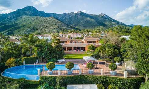Impressive luxury villa in Mediterranean architecture, with open sea views in the desirable residential area of Sierra Blanca on the Golden Mile in Marbella 42910