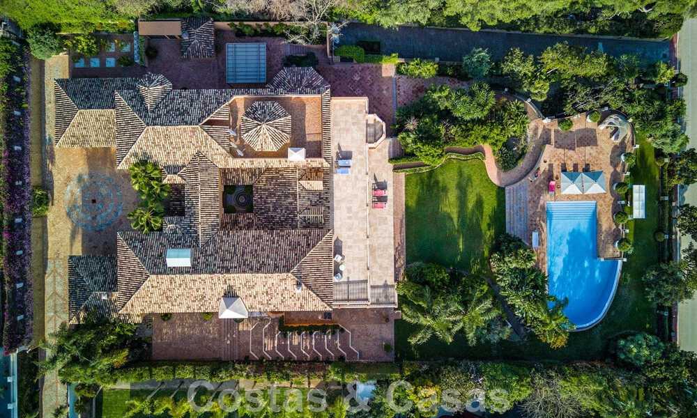 Impressive luxury villa in Mediterranean architecture, with open sea views in the desirable residential area of Sierra Blanca on the Golden Mile in Marbella 42911