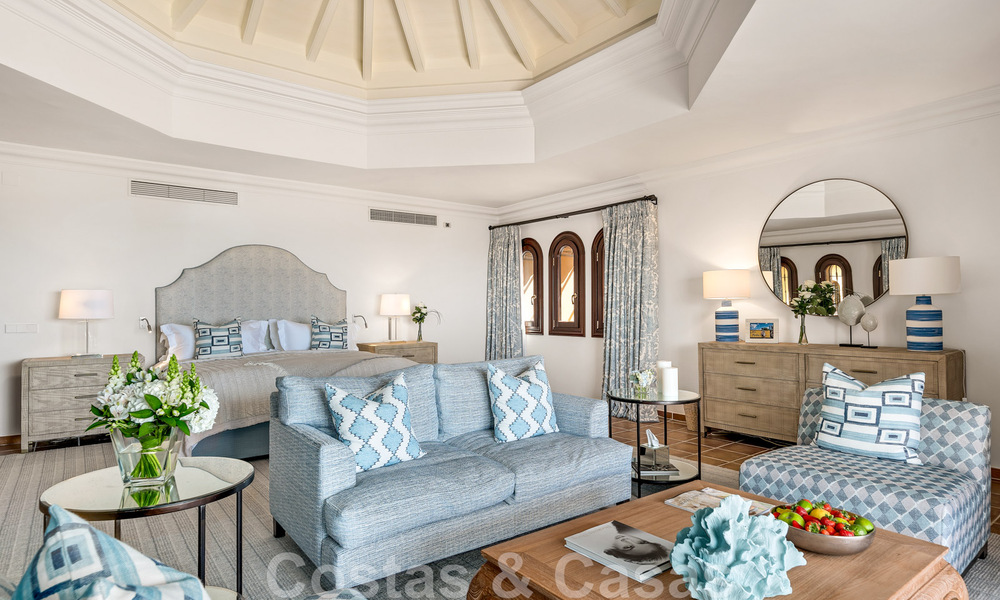 Impressive luxury villa in Mediterranean architecture, with open sea views in the desirable residential area of Sierra Blanca on the Golden Mile in Marbella 42918