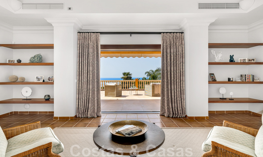 Impressive luxury villa in Mediterranean architecture, with open sea views in the desirable residential area of Sierra Blanca on the Golden Mile in Marbella 42920
