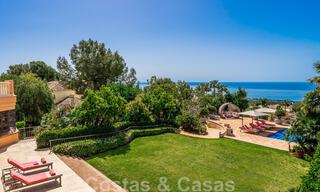 Impressive luxury villa in Mediterranean architecture, with open sea views in the desirable residential area of Sierra Blanca on the Golden Mile in Marbella 42921 