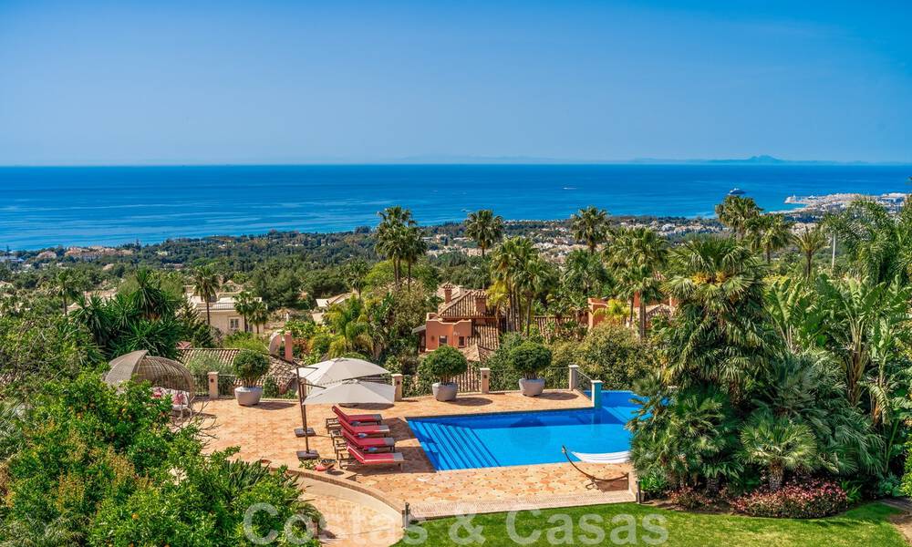 Impressive luxury villa in Mediterranean architecture, with open sea views in the desirable residential area of Sierra Blanca on the Golden Mile in Marbella 42923