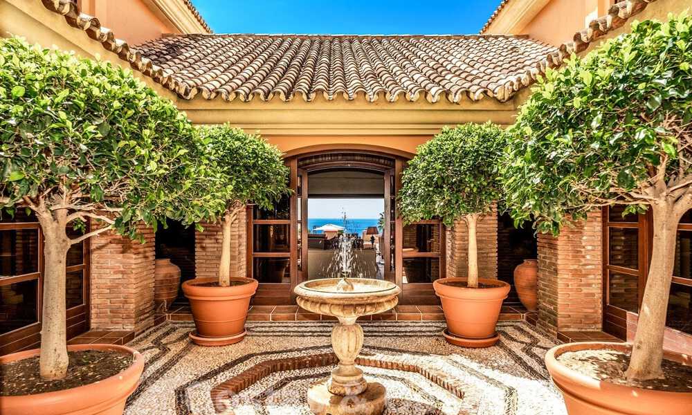 Impressive luxury villa in Mediterranean architecture, with open sea views in the desirable residential area of Sierra Blanca on the Golden Mile in Marbella 42933