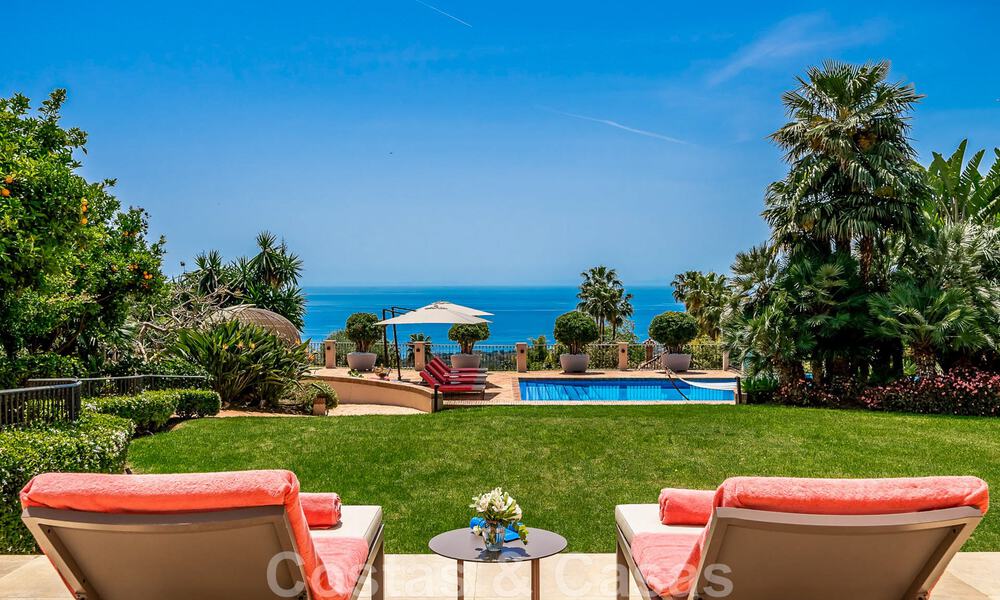 Impressive luxury villa in Mediterranean architecture, with open sea views in the desirable residential area of Sierra Blanca on the Golden Mile in Marbella 42943