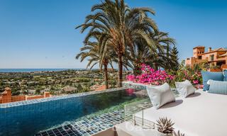 Contemporary renovated, spacious, duplex penthouse, with panoramic sea views in a desirable urbanisation in Nueva Andalucia, Marbella 42945 