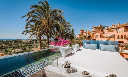 Contemporary renovated, spacious, duplex penthouse, with panoramic sea views in a desirable urbanisation in Nueva Andalucia, Marbella 42946
