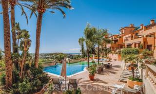Contemporary renovated, spacious, duplex penthouse, with panoramic sea views in a desirable urbanisation in Nueva Andalucia, Marbella 42955 