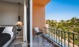 Contemporary renovated, spacious, duplex penthouse, with panoramic sea views in a desirable urbanisation in Nueva Andalucia, Marbella 42960 