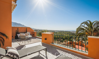 Contemporary renovated, spacious, duplex penthouse, with panoramic sea views in a desirable urbanisation in Nueva Andalucia, Marbella 42961 