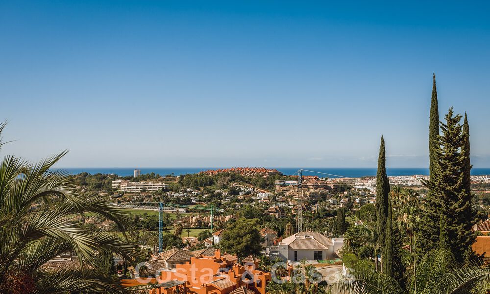 Contemporary renovated, spacious, duplex penthouse, with panoramic sea views in a desirable urbanisation in Nueva Andalucia, Marbella 42966