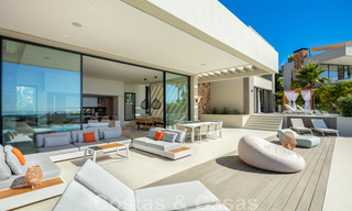 Luxury contemporary style villa for sale with sea views in Nueva Andalucia's golf valley in Marbella 43292 