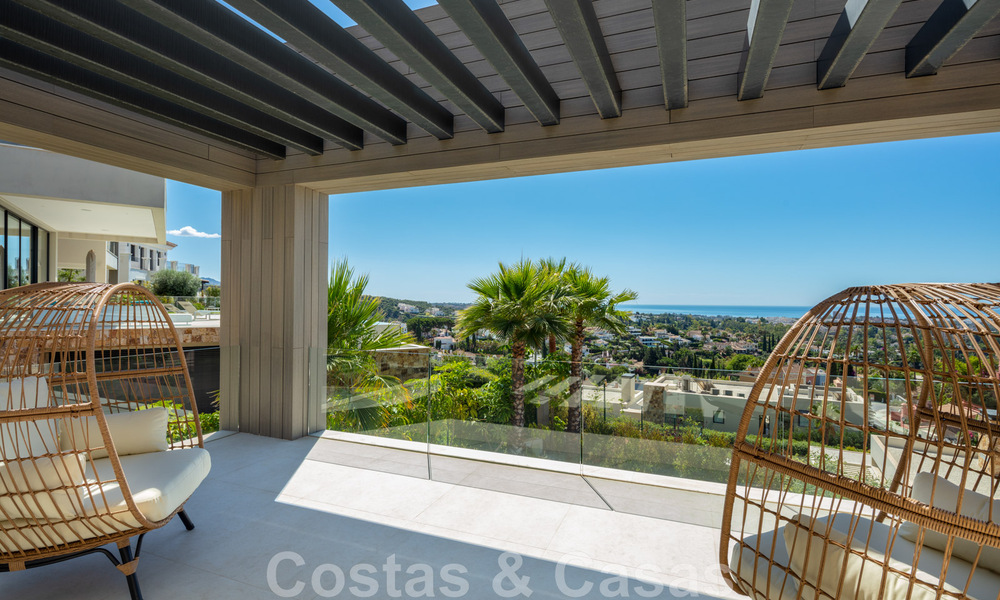 Luxury contemporary style villa for sale with sea views in Nueva Andalucia's golf valley in Marbella 43299