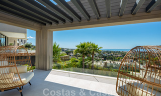 Luxury contemporary style villa for sale with sea views in Nueva Andalucia's golf valley in Marbella 43299 