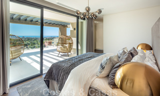 Luxury contemporary style villa for sale with sea views in Nueva Andalucia's golf valley in Marbella 43302 