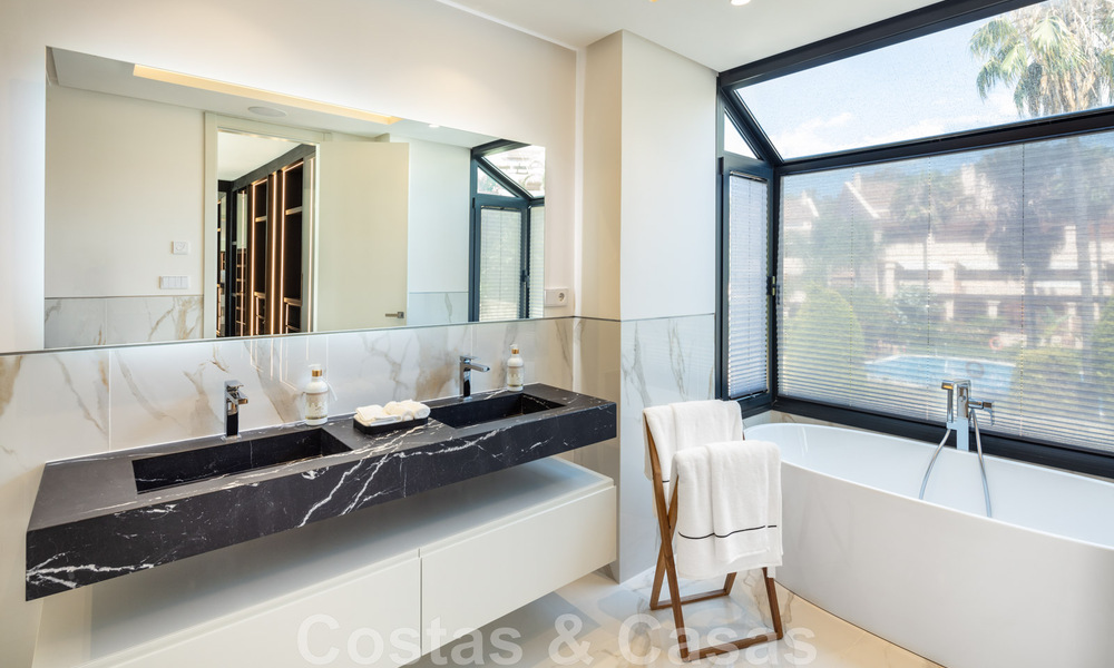 Luxury contemporary style villa for sale with sea views in Nueva Andalucia's golf valley in Marbella 43303